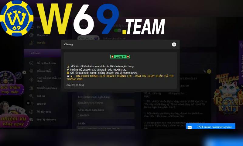 Chú ý đến các vấn đề lưu ý để rút tiền w69 được nhanh nhất có thể