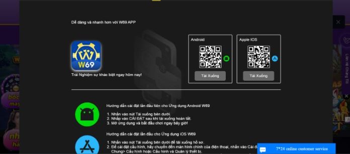 Cách tải app W69 trên iOS 